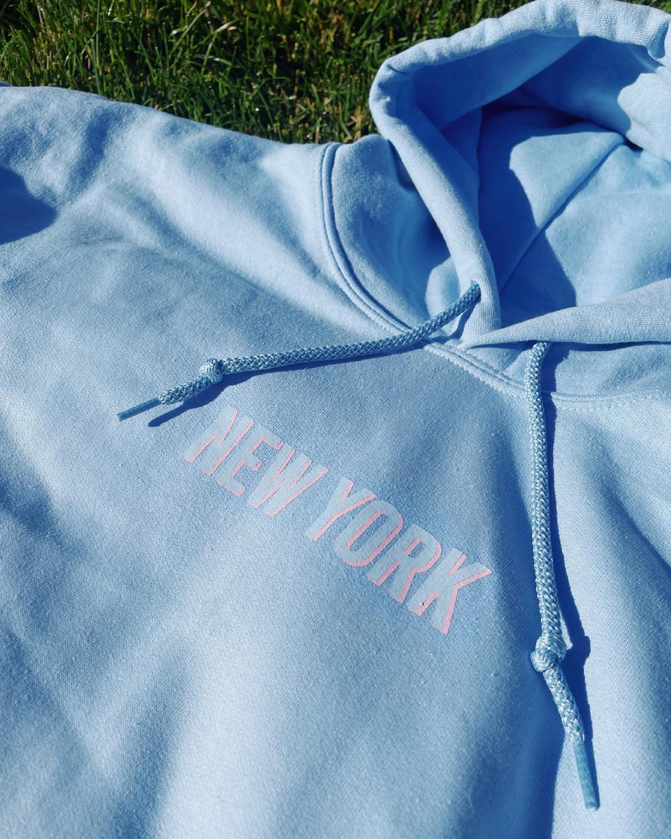 PSNY Clothing Co. Light Blue New York Pullover Hoodie - New Without Tags